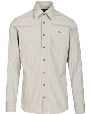 Vivienne Westwood Ghost Pinstripe Shirt - Grey