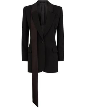 The Attico The Single-Breasted Tailored Blazer - Black