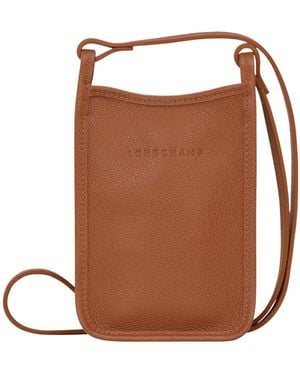 Longchamp Alphabetical Mobile Phone Bag - Brown