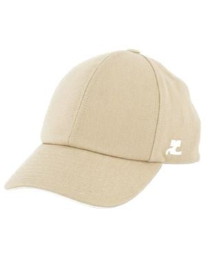 Courreges Logo Hat - Natural