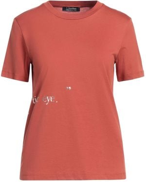 Max Mara Printed Short-Sleeve T-Shirt - Red
