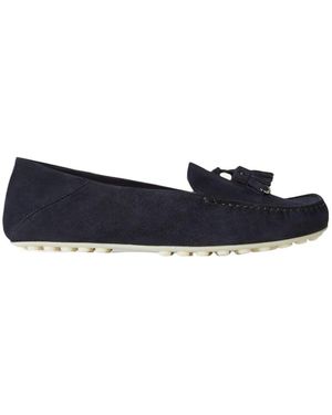 Loro Piana Tassel-Detail Suede Loafers - Blue