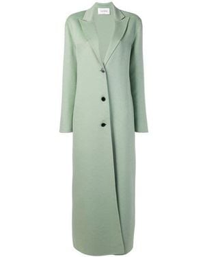 Valentino Long Buckle Coat - Green