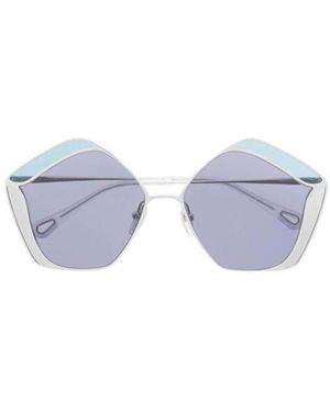 Chloé Chloé Eyewear Pentagonal Frame Sunglasses - White