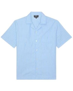 A.P.C. Short-Sleeved Shirt - Blue