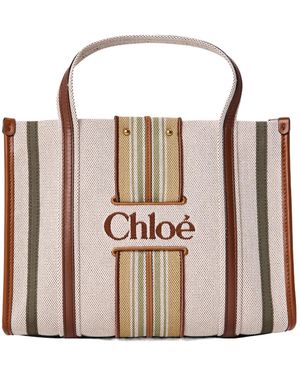 Chloé Canvas Tote Bag - Pink