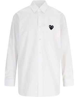COMME DES GARÇONS PLAY Logo Shirt - White