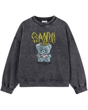 Ganni Vintage Wash Sweatshirt - Grey