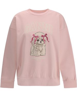 Ganni Poodle Sweatshirt - Pink