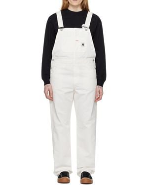 Carhartt Straight-Leg Canvas Dungarees - White