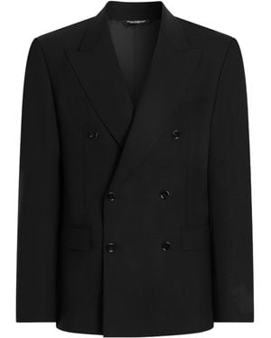 Dolce & Gabbana Double-Breasted Blazer - Black