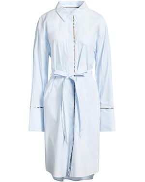 Burberry Simple Shirt Dress - Blue