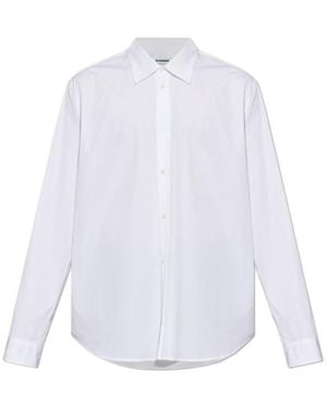 Jil Sander Long-Sleeve Button-Up Shirt - White