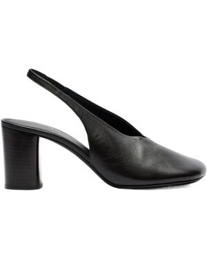 Lemaire Backless Open-Heeled High-Heeled Sandals - Black