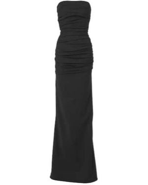 Maticevski Intoxicate Ruched Strapless Gown - Black