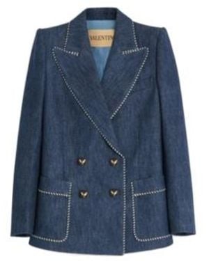 Valentino Chambray Denim Jacket - Blue