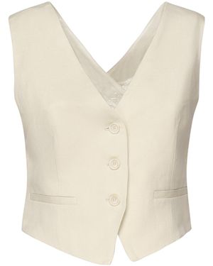 Dondup Buttoned Vest Jacket - White