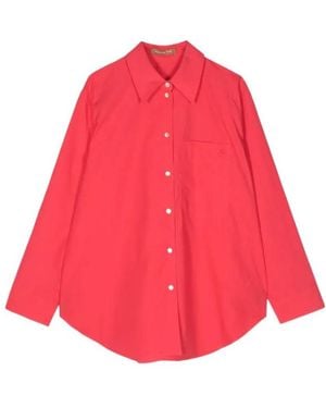 Rejina Pyo Caprice Organic Cotton Button-Up Shirt - Red