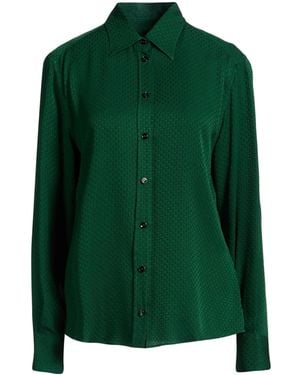 Dolce & Gabbana Solid-Color Long-Sleeve Shirt - Green