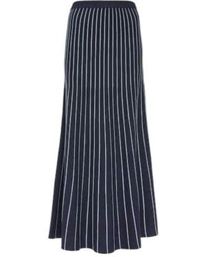 Gabriela Hearst Striped Maxi Skirt - Blue