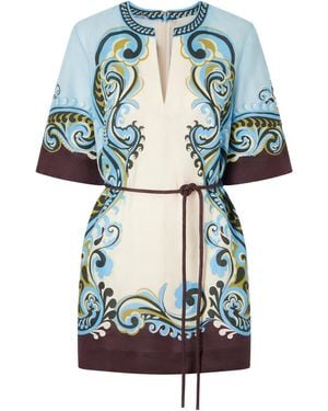 ALÉMAIS Natalia Mini Dress - Blue