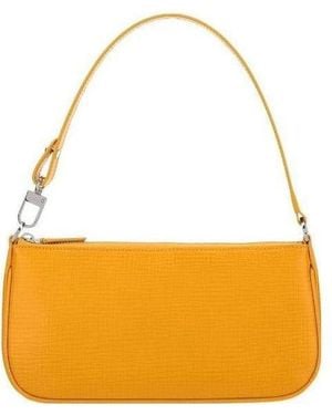 BY FAR Zippered Shoulder Bag - Orange