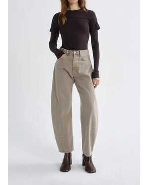 Agolde Luna Curved-Leg Tapered Jeans - Multicolour