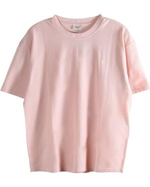 Saint Laurent Short-Sleesleeved T-Shirt - Pink