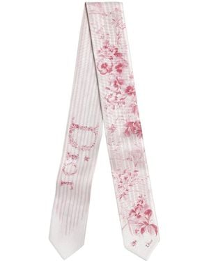 Dior Pointed-Tip Silk Scarf - Pink