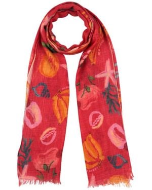 FARM Rio Colorful Flannel Scarf - Red