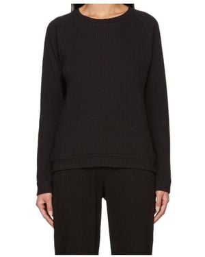 Baserange Long Sleeved Ribbed Jumper - Black