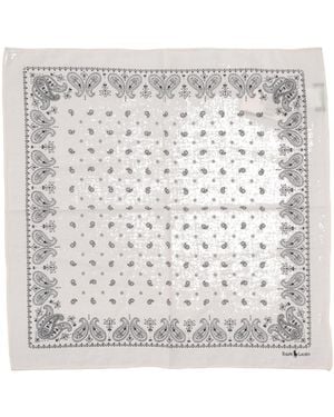 Polo Ralph Lauren Paisley Printed Square Scarf - White