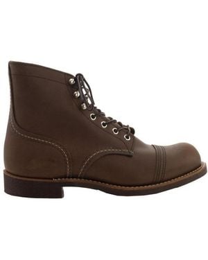 Red Wing Lacing Ankle Boots - Brown