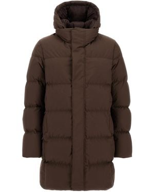 Herno Hooded Down Jacket - Brown