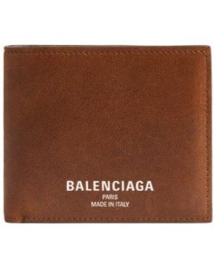 Balenciaga Square Folded Wallet - Brown