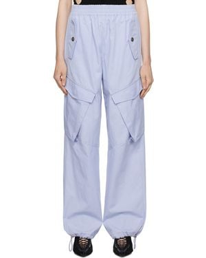 Dion Lee Snap Cargo Trousers - Blue