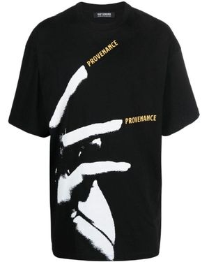Raf Simons Logo Short-Sleeved T-Shirt - Black