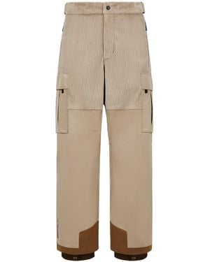 Moncler Grenoble Logo Patch Cargo Ski Trousers - Natural