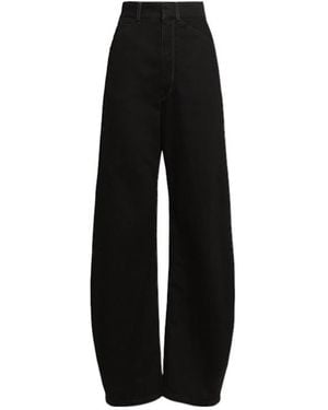 Lemaire Denim High Waisted Curved Jeans - Black