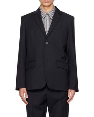 A.P.C. Harry Button-Down Suit Coat - Blue