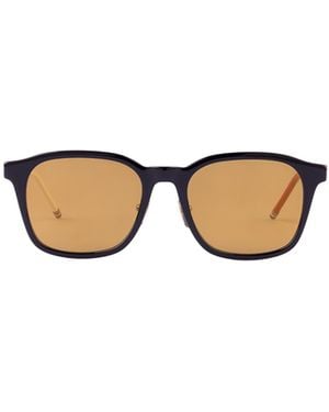 Thom Browne Eyewear Rectangle Frame Sunglasses - Metallic