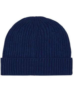 Brunello Cucinelli Ribbed Knit Hat - Blue