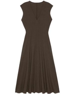 FRAME V-Neck Dress - Brown