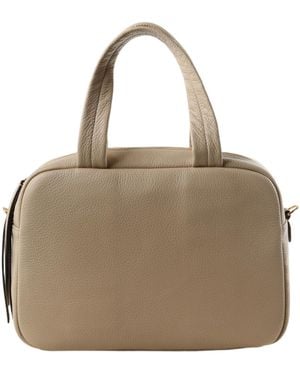 Tory Burch Leather Satchel - Natural