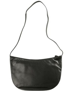 The Row Curved Shoulder Bag - Black