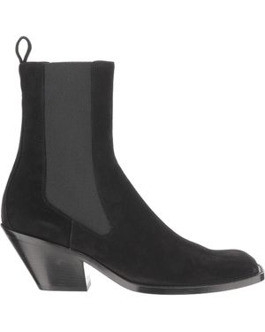 KHAITE Austin Slip-On Ankle Boots - Black