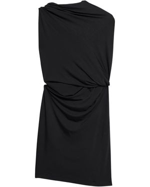 Helmut Lang Wind Draped Jersey Top - Black
