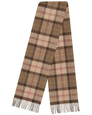 Barbour Soft Plaid Scarf - Natural