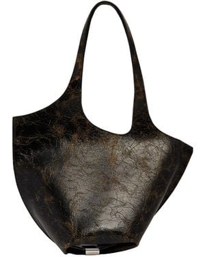 The Attico The La Scoop Shoulder Bag - Black