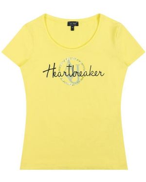 Armani Jeans Item O-Neck Short-Sleeved T-Shirt - Yellow